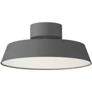 Nordlux Kaito Dimmable Integrated LED Semi Flush Light Grey 3000K