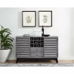 Vaughn Sonoma Oak Mid Century Modern Sideboard Drinks Cabinet