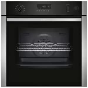 Neff B3AVH4HN1 N50 Built In Electric Single Oven in Black 71L S H Door