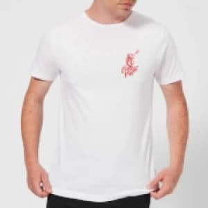 Native Shore Choose Love Red Pocket Mens T-Shirt - White - 3XL
