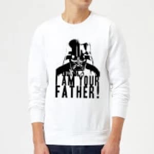Star Wars Darth Vader I Am Your Father Confession Sweatshirt - White - L