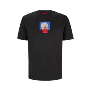Hugo Doodlie T Shirt - Black