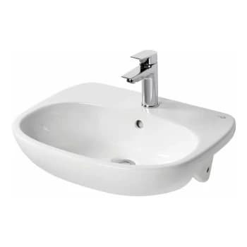 Tesi Semi-Recessed Countertop Basin 550mm Wide - 1 Tap Hole - Ideal Standard