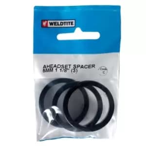 Weldtite Bike Bits Ahead Spacer 5mm 11/8" x3