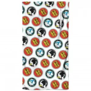 Johnny Bravo Badges Bath Towel