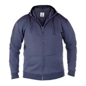 Duke Mens Rockford Kingsize Cantor Zip Through Hooded Sweatshirt (2XL) (Navy)