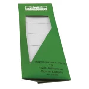 Rexel Standard Spine Label for Rexel Lever Arch and Box File White (Pack of 10) 29300EAST