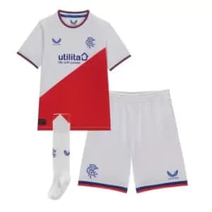 Castore Rangers FC Away Mini Kit 2022 2023 Infant Boys - White