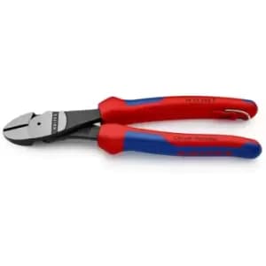 Knipex Angled 200mm High Leverage Diagonal Cutter with Tether Point - N/A