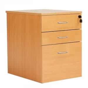 3 Drawer High Mobile Pedestal Beech Version 2