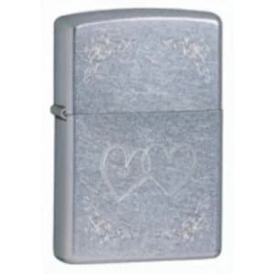 Zippo Heart To Heart Street Chrome Windproof Lighter