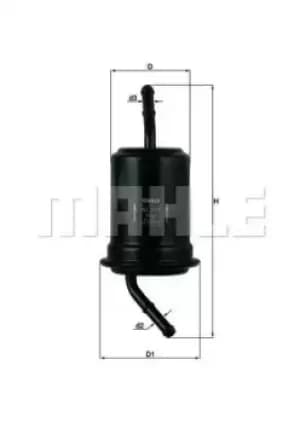 Fuel Filter KL115 77089220 by MAHLE Original