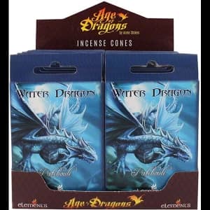 Pack of 12 Water Dragon Incense Cones by Anne Stokes