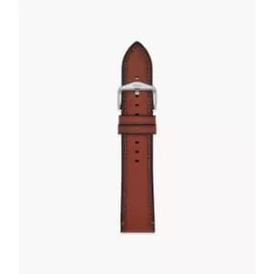 Fossil Mens 22Mm Amber Eco Leather Strap - Brown