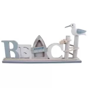 36CM 'Beach' Standing Plaque