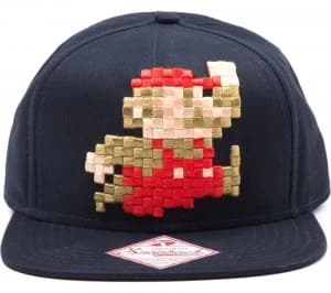 Mario 3D Pixel Jumping Snapback Cap
