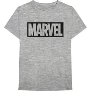Marvel Comics - Logo Unisex Large T-Shirt - Grey