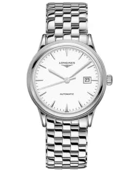 Longines Flagship Automatic White Dial Stainless Steel Unisex Watch L4.984.4.12.6 L4.984.4.12.6