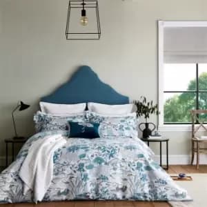 Sanderson Crane & Frog Cotton Sateen Duvet Cover - Blue