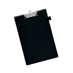 5 Star Office Standard Clipboard with PVC Cover Foolscap Black