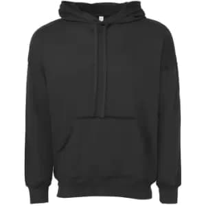 Bella + Canvas Unisex Adult Raw Seam Hoodie (L) (Dark Grey Heather)