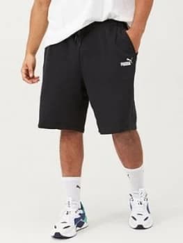 Puma Plus Size Mens Essentials Sweat Shorts - Black