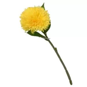 Yellow Chrysanthemum Artificial Foliage Artificial Flower
