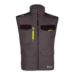 Beeswift FLEX WORKWEAR GILET TWO-TONE Grey Black 4XL SFBWGYBL4XL