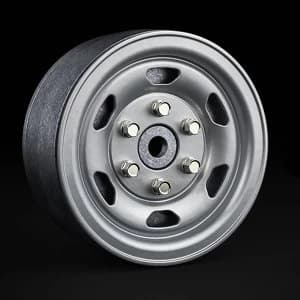 Gmade 1.9 Sr05 Beadlock Wheels (Semigloss Silver) (2)