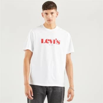 Levis Vintage Logo T Shirt - White/Red