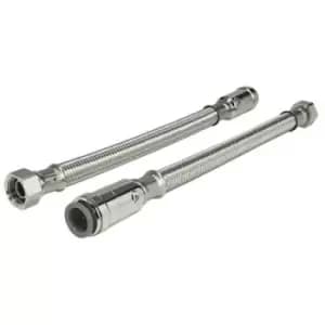 Speedfit X Union Nut With Service Valve Flexi Hose 15mm x 1/2 300mm