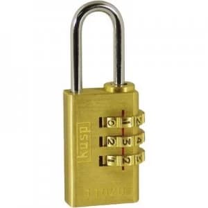 Kasp K11020D Padlock Gold yellow Combination