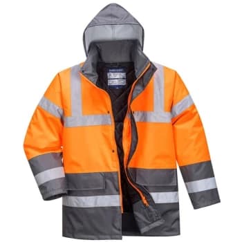 S467OGYM - sz M Hi-Vis Two Tone Traffic Jacket - Orange Grey - Portwest