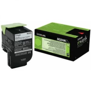 Lexmark 802HK Black Toner High Capacity Return Program Cartridge
