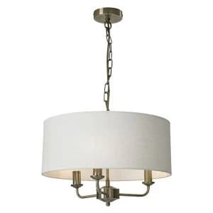 Robert Dyas Village At Home Grantham 3-Light Ceiling Light - Brass