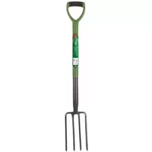 Kingfisher - Heavy Duty Steel Garden Gardening Tools Digging Border Edging Spade Fork Shovel -Border Fork