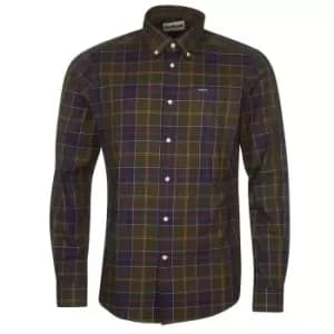 Barbour Mens Wetherham Tailored Shirt Greystone Medium