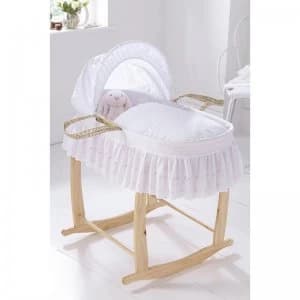 Clair de Lune Broderie Anglaise Palm Moses Basket