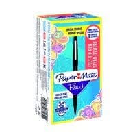PaperMate Flair Felt Tip Pens Medium Black Pack of 36 2077174