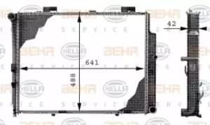 x1 Behr Heat Exchanger 8MK376712-644 Genuine replacement part for Car Made in CN