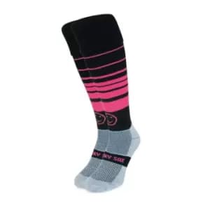 Wacky Sox Raspberry Ripple Football/Rugby Socks Snr - Black