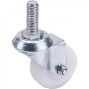 Draper Swivel Bolt Fixing Nylon Wheeled Castor 100mm