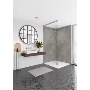 Mermaid Elite Scafell Slate Post Form Single Shower Panel 2420 x 1200mm