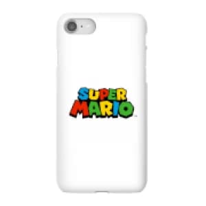 Nintendo Super Mario Colour Logo Phone Case - iPhone 8 - Snap Case - Gloss