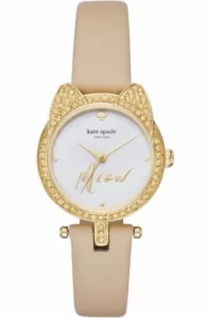 Ladies Kate Spade New York Novelty Cat Case Watch KSW1151