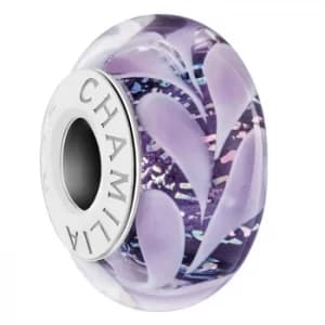 Chamilia Paisley Iris Murano Glass Charm