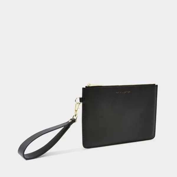 Katie Loxton Zana Wristlet Pouch in Black KLB2065 Size: Women>