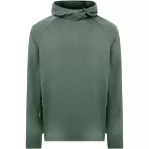 CP COMPANY Logo Badge Hoodie - Grey