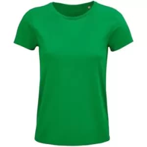 SOLS Womens/Ladies Crusader Organic T-Shirt (M) (Kelly Green)