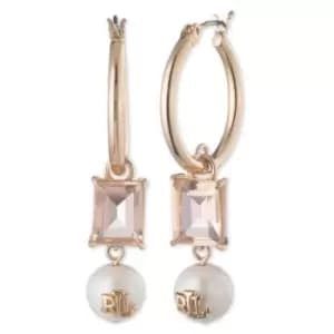 Ladies Lauren Ralph Lauren Base metal PE 20MM HOOP DROP-GLD/PEARL/SILK